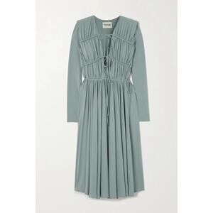 TOVE Lexy Ruched Stretch-Jersey Midi Dress - XS